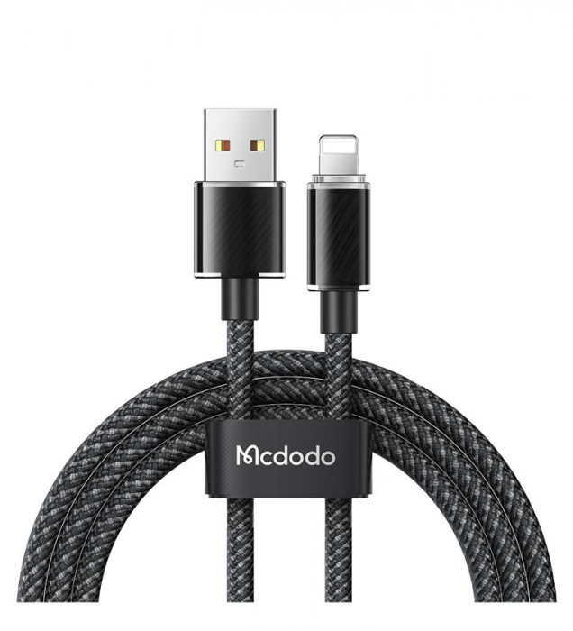 Кабель McDodo USB to Lightning Colorfull Crystal Series 1.2 m CA-3640 Черный