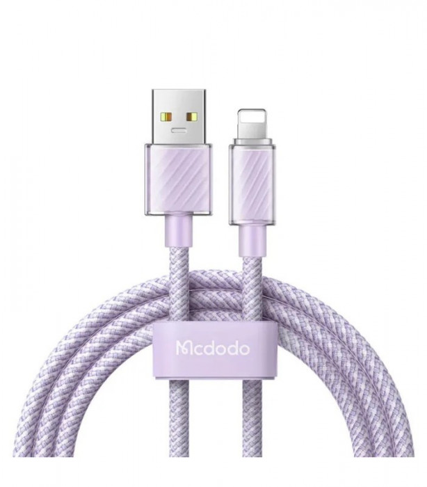 Кабель McDodo USB to Lightning Colorfull Crystal Series 1.2 m CA-3642 Фиолетовый