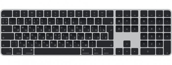 Клавиатура Apple Magic Keyboard with Touch ID and Numeric Keypad Черный (MMMR3)