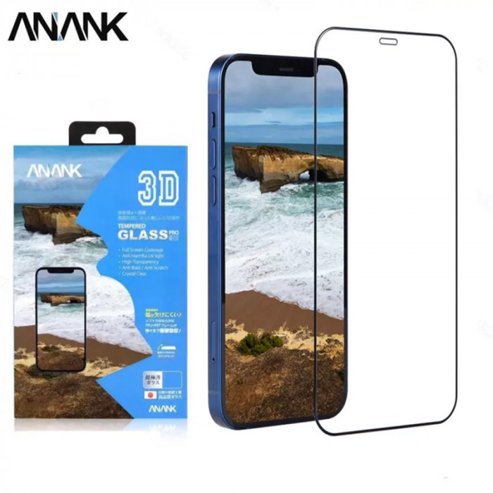 Защитное стекло с усиленными краями ANANK Tempered Glass Pro 9H 2,5D для iPhone 13 Pro