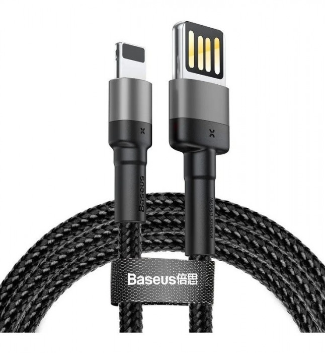 Кабель Baseus Cafule Cable special edition USB For iP 1.5A 2m Черный (CALKLF-HG1)
