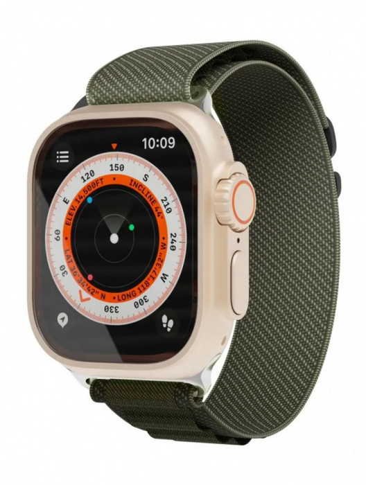 Ремешок нейлоновый Extreme Band VLP для Apple Watch 42/44/45/49mm темно-зеленый