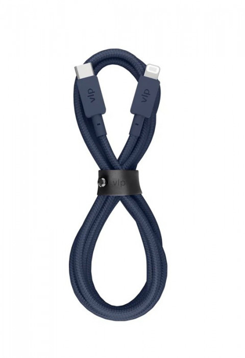 Кабель "vlp" Nylon Cable USB С - Lightning MFI 1.2м темно-синий