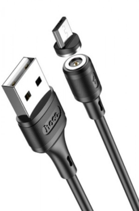 Кабель HOCO X52 Sereno Magnetic USB - Lightning 8-pin, 2.4А, магнитный, 1м, PVC Черный