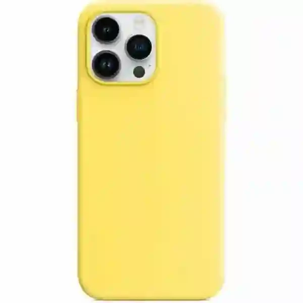 Чехол Silicone Case with Magsafe для iPhone 14 Pro Желтый (Canary Yellow)