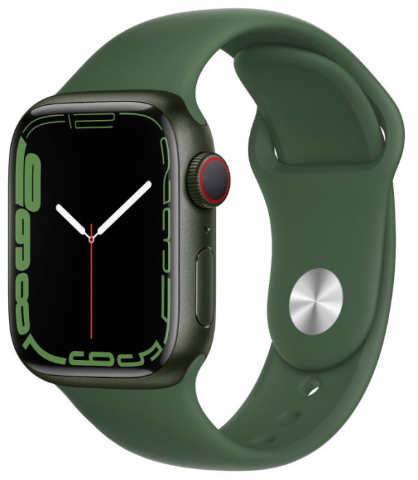 Умные часы Apple Watch Series 7 GPS 45mm Aluminum Case with Sport Band Зеленый