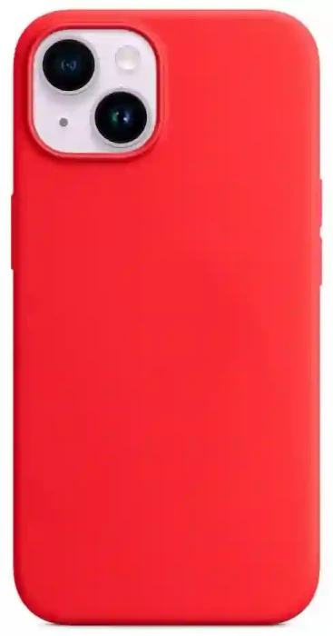 Чехол Silicone Case with Magsafe для iPhone 14 Pro Красный (Product Red) + iC