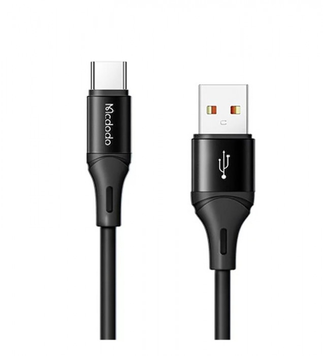 Кабель McDodo USB-A to Type-C Color Series 1.2m 5A QC 4.0 CA-1842 Черный