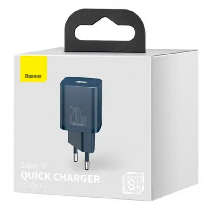 Зарядное устройство Baseus Super Si Quick Charger 1C 20W EU Синий (CCSUP-B03)