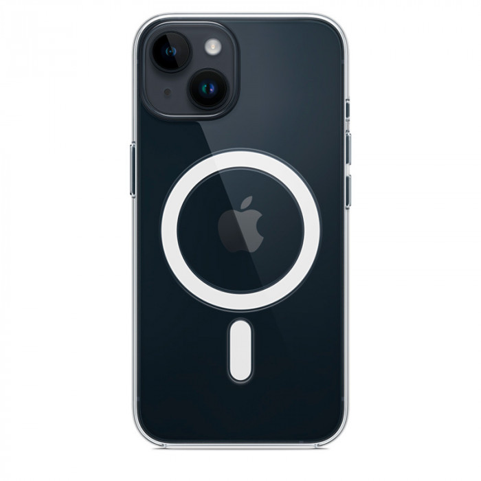Чехол Clear Case MagSafe для iPhone 14 Plus Прозрачный