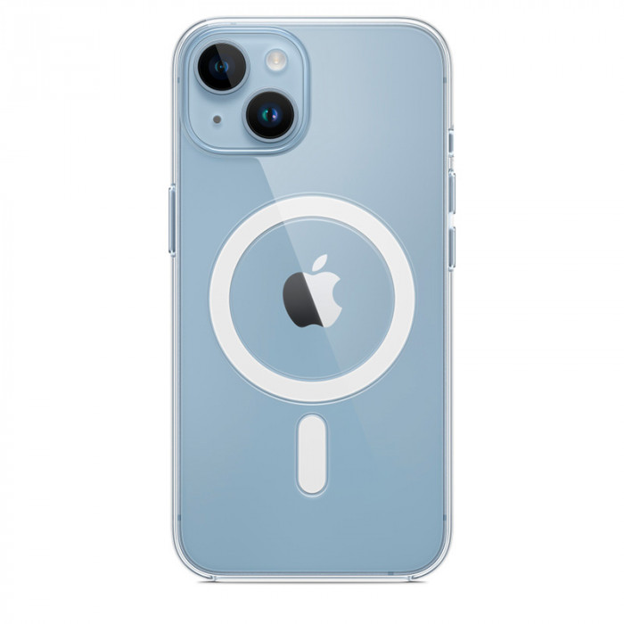 Чехол Clear Case MagSafe для iPhone 14 Plus Прозрачный