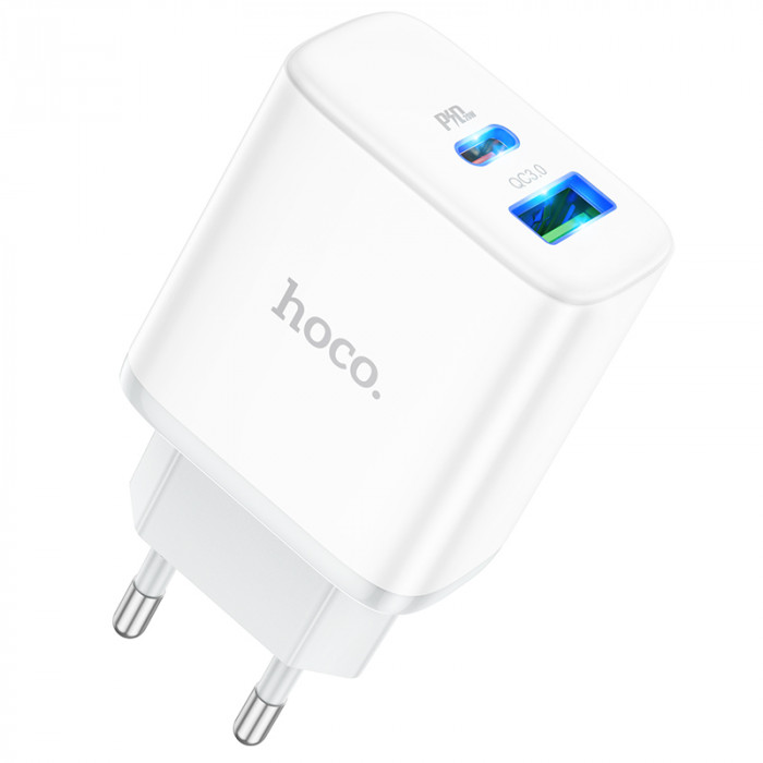 Зарядное устройство HOCO C105A 20W PD + QC3.0 Белый