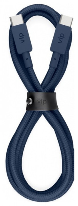 Кабель VLP Nylon Cable USB C - USB C, 1.2м, темно-синий