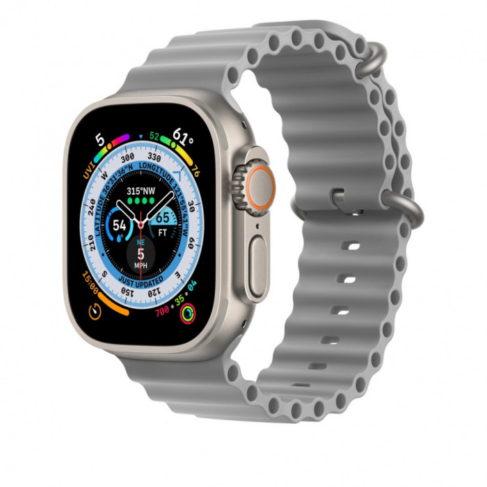 Ремешок Ocean band для Apple Watch 38/40/41mm Серый (Gray)