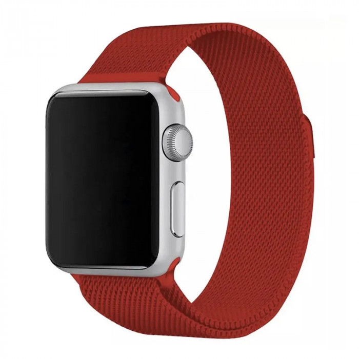 Ремешок Milanese Loop для Apple Watch 38/40/41mm Красный