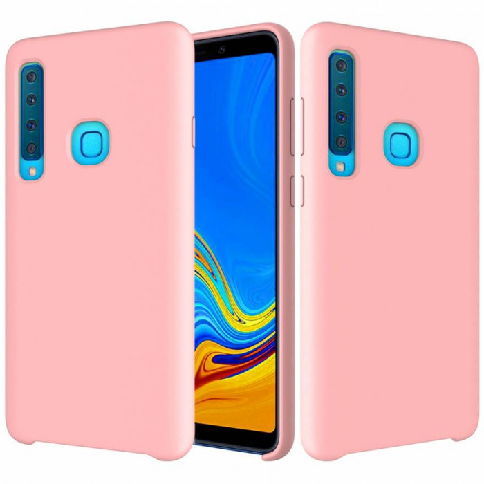 Чехол-накладка Silicone Cover для Samsung Galaxy A9 2018 Песочно-розовый