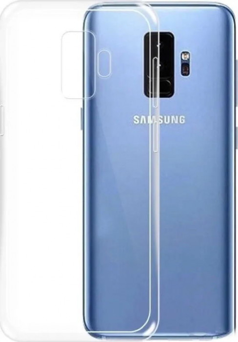 Силиконовая накладка для Samsung Galaxy S9+ Прозрачная