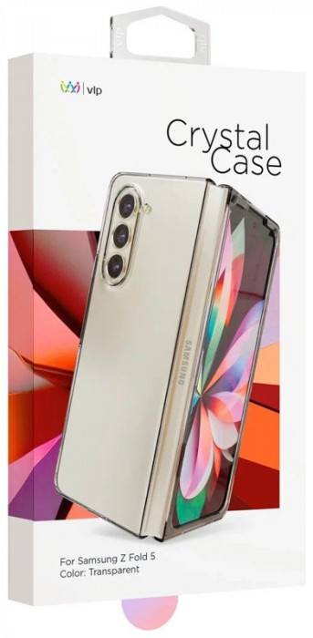 Чехол защитный "vlp" Crystal Case для Samsung Z fold 5 прозрачный