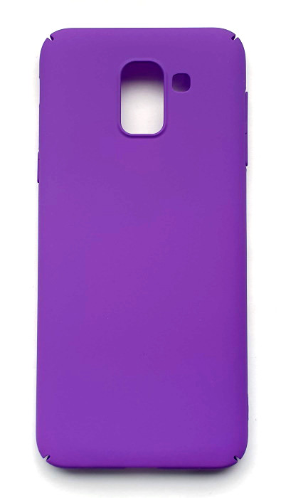 Чехол-накладка Silicone Cover для Samsung Galaxy J8 2018 Фиолетовый