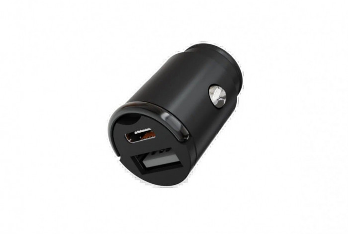 Автомобильное зарядное устройство VLP С-Power 38W USB-C+USB-A PD QC Черный