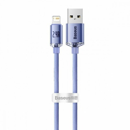 Кабель Baseus Crystal Shine Series USB - Lightning 1.2m Фиолетовый CAJY000005