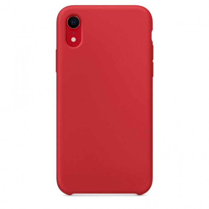 Чехол силиконовый для iPhone XR Rose red