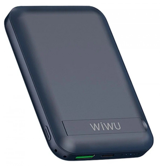 Внешний аккумулятор WIWU Snap Cube Magnetic Wireless Power Bank 10000mah Фиолетовый