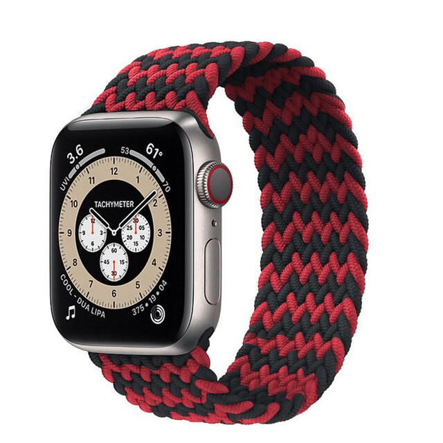 Ремешок Mono Loop Apple Watch 42/44/45/49mm Красный/Черный