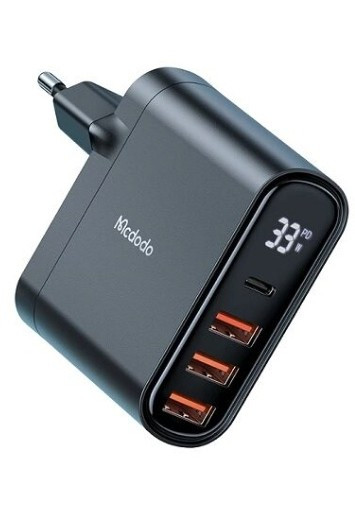 Зарядное устройство McDodo 33W 4 Output (1xUSB-C/3 USB-A) CH-2250 Черный
