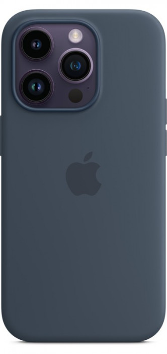 Чехол Silicone Case MagSafe для iPhone 14 Pro Max Strom Blue